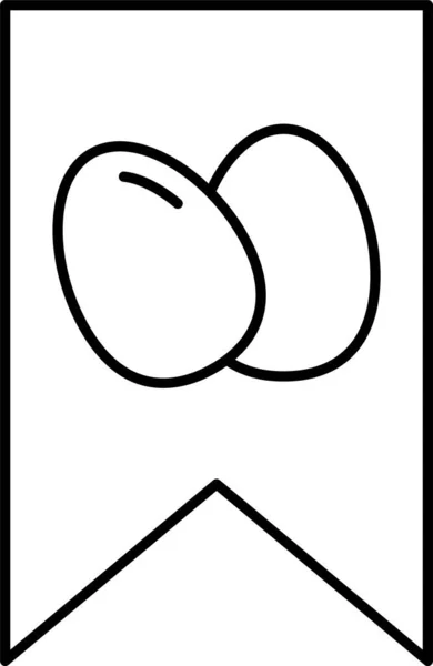 Иконка Этикетки Категории Easter — стоковый вектор