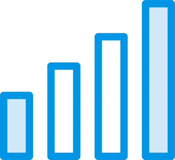 Chart Diagram Graph Icon Filled Outline Style — Stock Vector