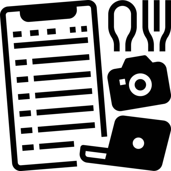 Estilo Vida Diario Icono Recordatorio — Vector de stock