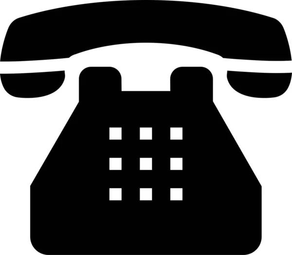 Κλήση Κλήση Εικονίδιο Συνδεσιμότητας Στερεό Στυλ — Διανυσματικό Αρχείο