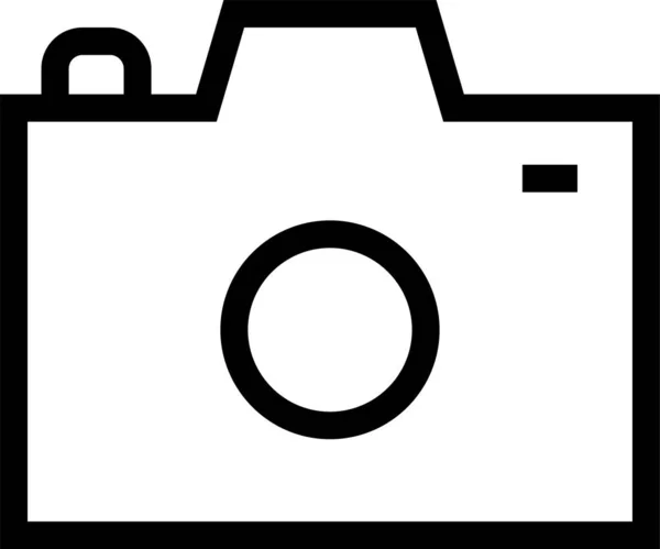 Camera Apparaat Afbeelding Pictogram Outline Stijl — Stockvector