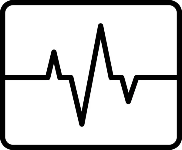 Heathy Heart Beat Icon — Stock Vector