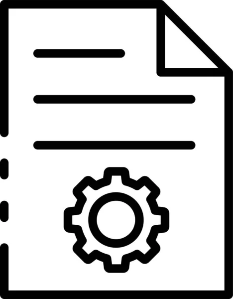 Pictogram Documentenbestand — Stockvector