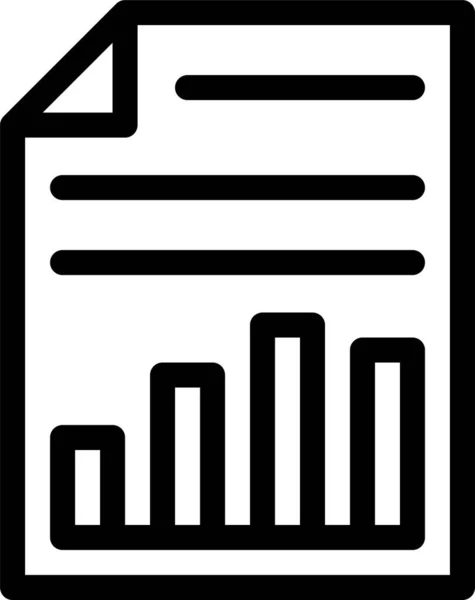 Ikona Stránky Dokumentu Stylu Osnovy — Stockový vektor