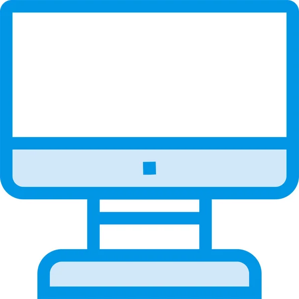 Ikona Wyświetlacza Komputerowego Stylu Filled Outline — Wektor stockowy