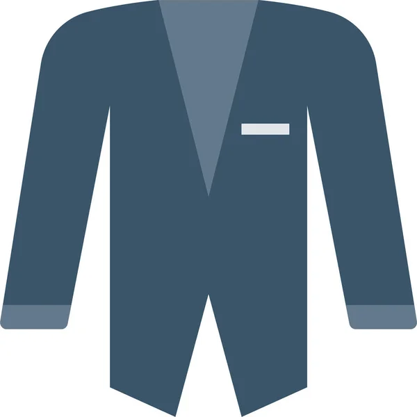 Cloth Dress Vest Icon Flat Style — Stock Vector