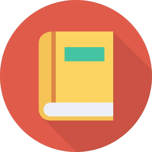 Ikona Deníku Vzdělávání Knih Dlouhém Stínu — Stockový vektor