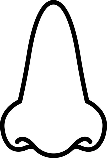 Geruchssinn Symbol Umrissstil — Stockvektor