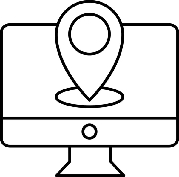 Zeiger Karte Standort Symbol — Stockvektor