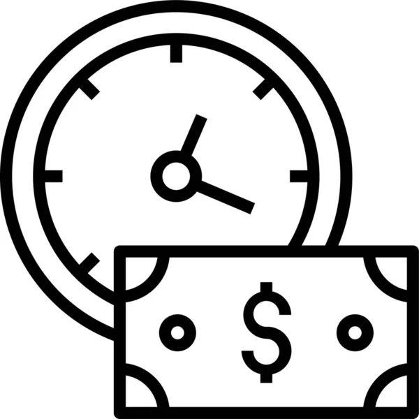 Clock Time Watch Icon — Stock Vector