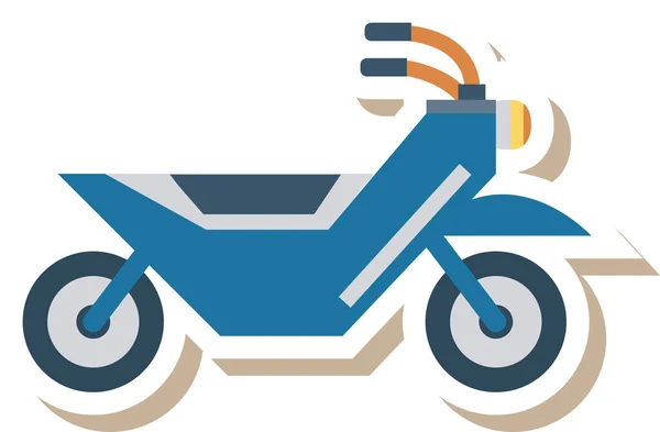 Ciclo Bicicleta Ícone Motor Estilo Plano —  Vetores de Stock
