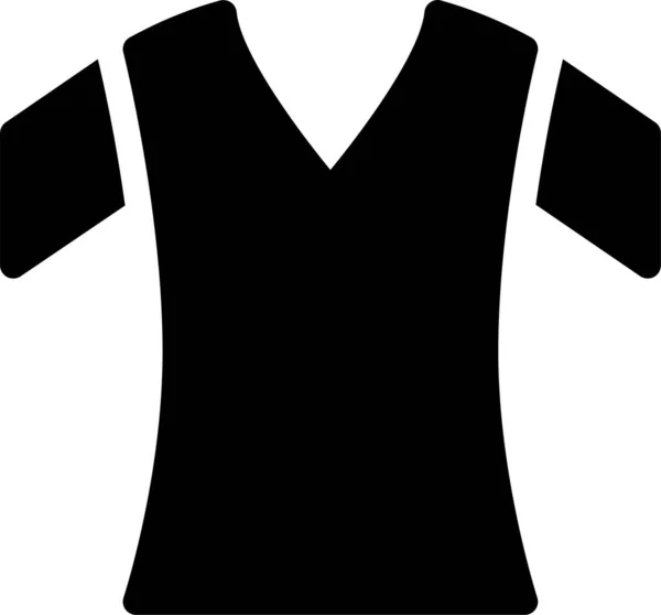 Icono Camisa Moda Tela Estilo Sólido — Archivo Imágenes Vectoriales