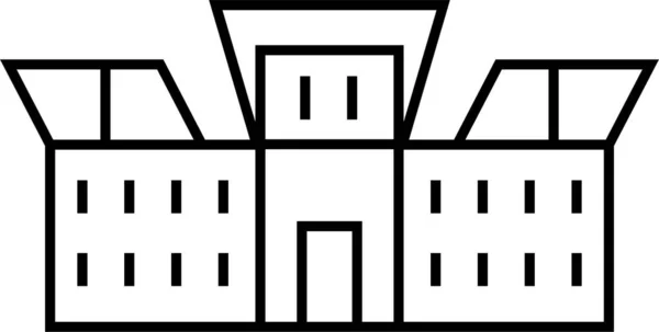Архітектура Анкари Будує Ікону Стилі Контури — стоковий вектор