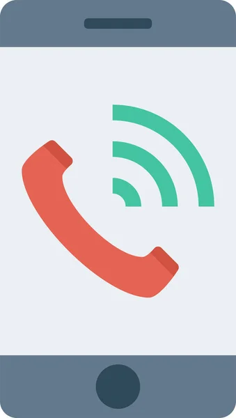 Κλήση Εικονίδιο Του Κινητού Τηλεφώνου Επίπεδη Στυλ — Διανυσματικό Αρχείο