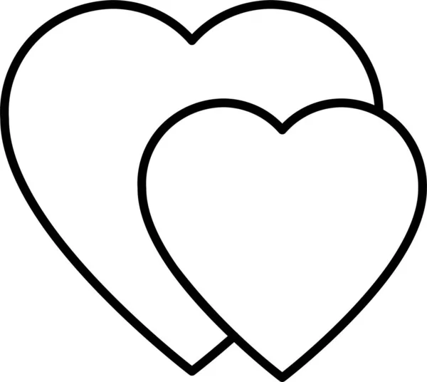 Coração Amor Ícone Paz — Vetor de Stock