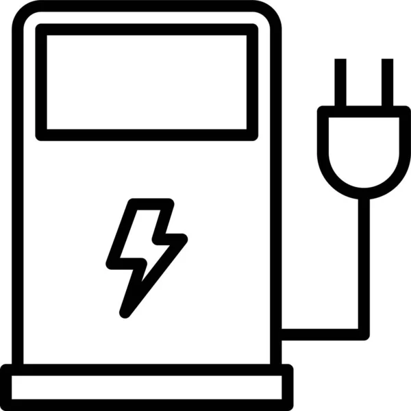 Energía Central Eléctrica Icono — Archivo Imágenes Vectoriales