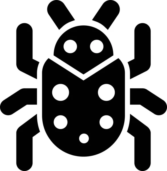 Réparation Bugs Icône Réparation Dans Style Solide — Image vectorielle
