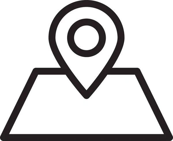 Direction Gps Map Icon Outline Style — стоковый вектор