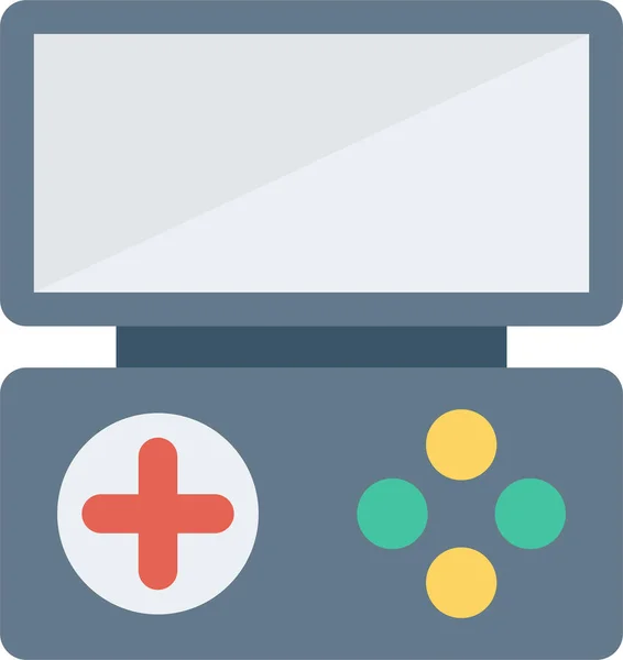 Иконка Устройства Контроллера Игры Плоском Стиле — стоковый вектор