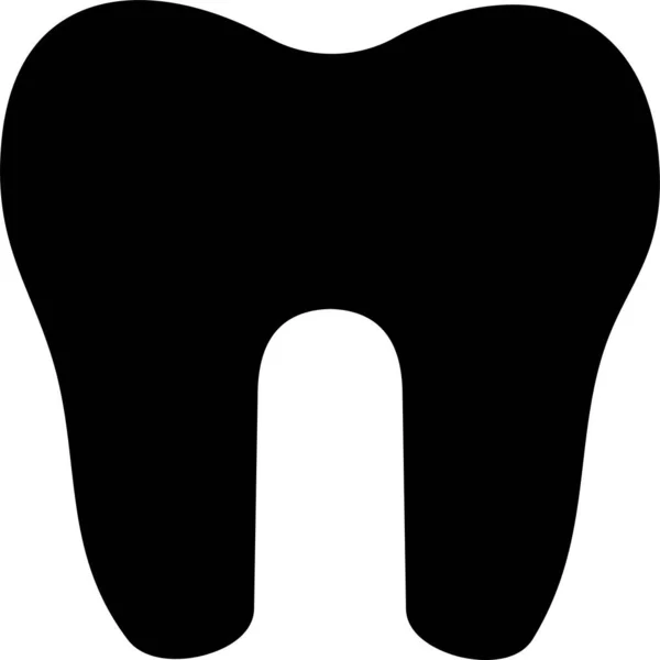 Caveat Icono Salud Dental Estilo Sólido — Archivo Imágenes Vectoriales