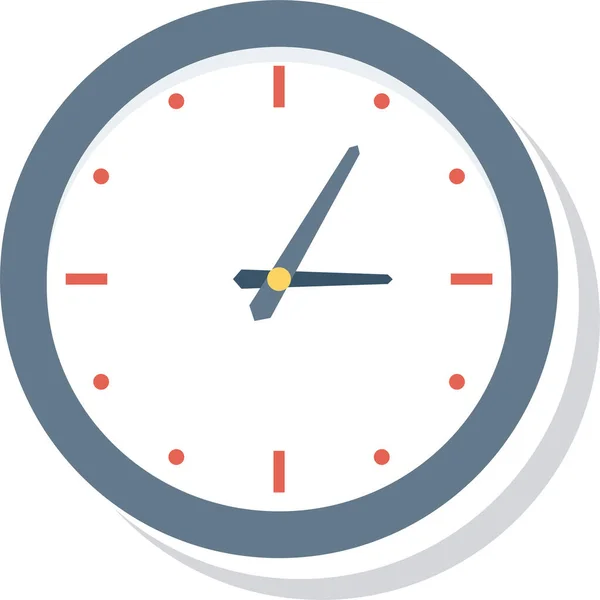 以平面样式显示的闹钟时间图标 — 图库矢量图片