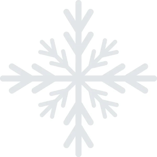 Νιφάδες Χιονιού Εικονίδιο Χιονιού Επίπεδο Στυλ — Διανυσματικό Αρχείο