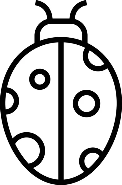 Икона Божьей Коровки — стоковый вектор
