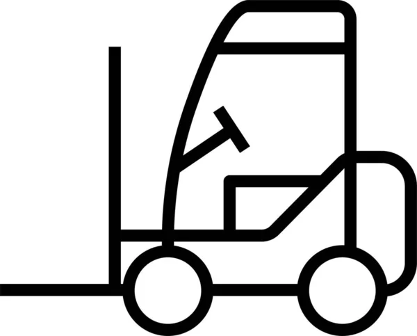 Lifter Weilifter Vehicle Icon — 스톡 벡터