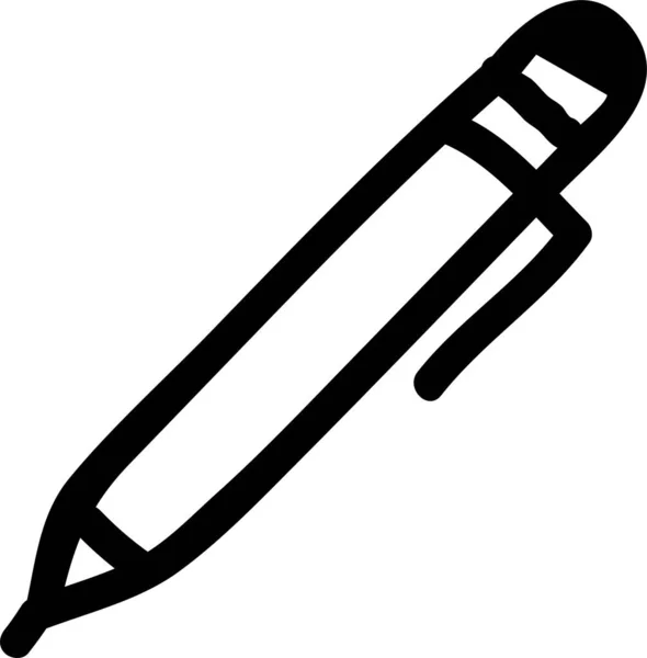 手書きでペンのアイコンを描く — ストックベクタ