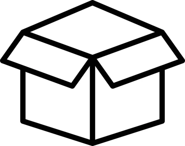 Paketsymbol Aus Karton — Stockvektor