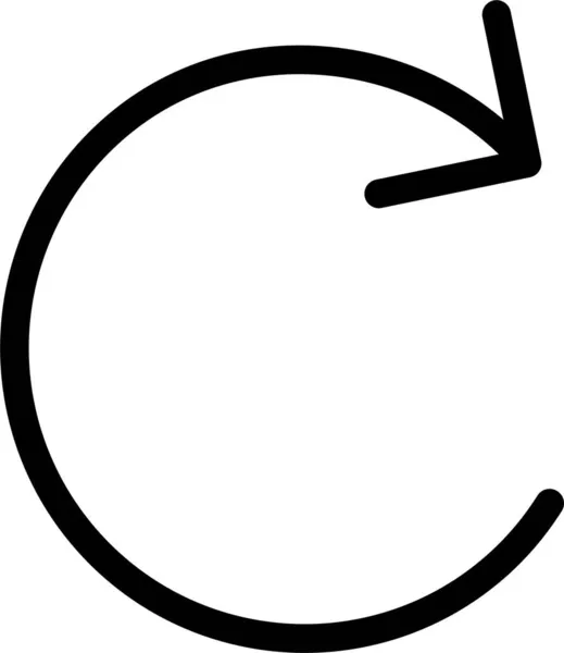 Anticlock Recyceln Aktualisierungssymbol Umrissstil — Stockvektor