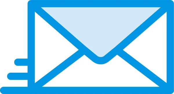 Fast Mail Icon Full Line Style 전자메일 아이콘 — 스톡 벡터