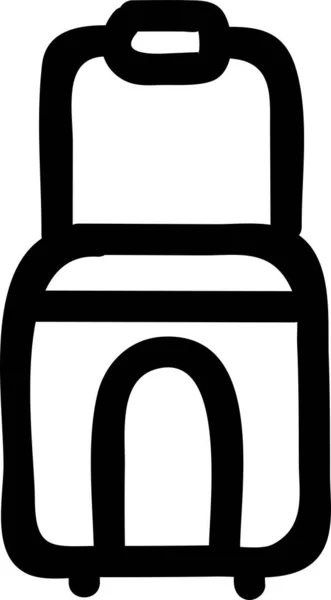 Значок Портфеля Сумки Намальованому Стилі — стоковий вектор