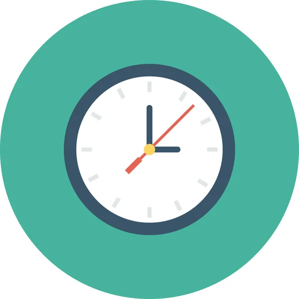 Reloj Despertador Icono Tiempo Estilo Plano — Archivo Imágenes Vectoriales