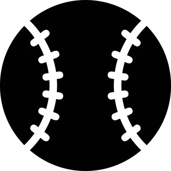 Ikona Gry Piłkę Grać Stałym Stylu — Wektor stockowy