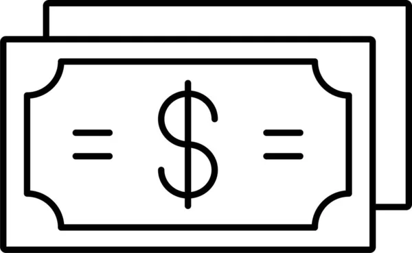 Значок Готівкової Валюти Долара Категорії Управління Бізнесом — стоковий вектор