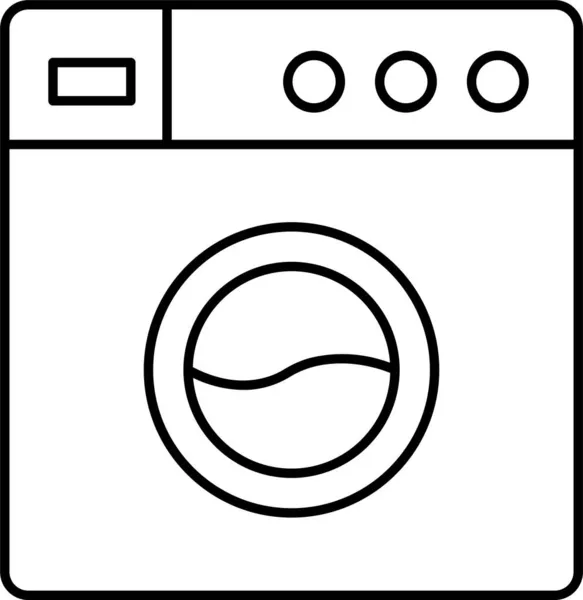 Wasmachine Pictogram — Stockvector