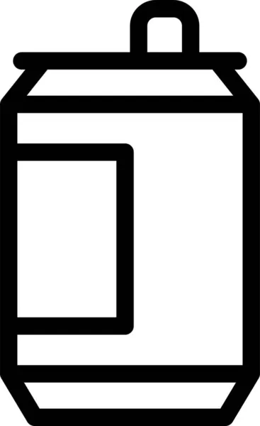 Иконка Напитков Колы Стиле Абриджа — стоковый вектор
