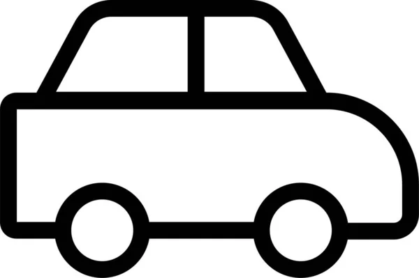 Значок Автомобільного Транспорту Стилі Контур — стоковий вектор