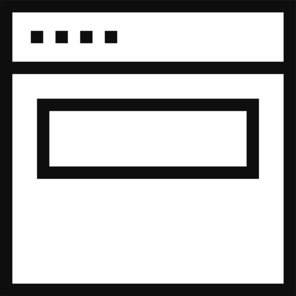 Design Interface Layout Symbol Outline Stil — Stockvektor