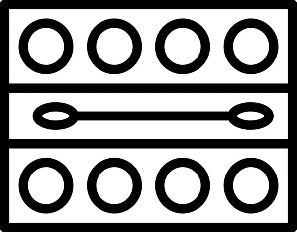 Иконка Косметического Комплекта Стиле Наброска — стоковый вектор