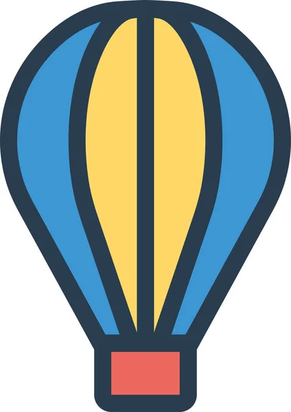 Öffentliches Luftballon Symbol Stil Ausgefüllter Umrisse — Stockvektor