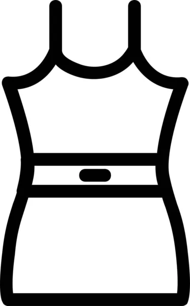 Випадковий Одяг Елегантна Іконка Контурному Стилі — стоковий вектор