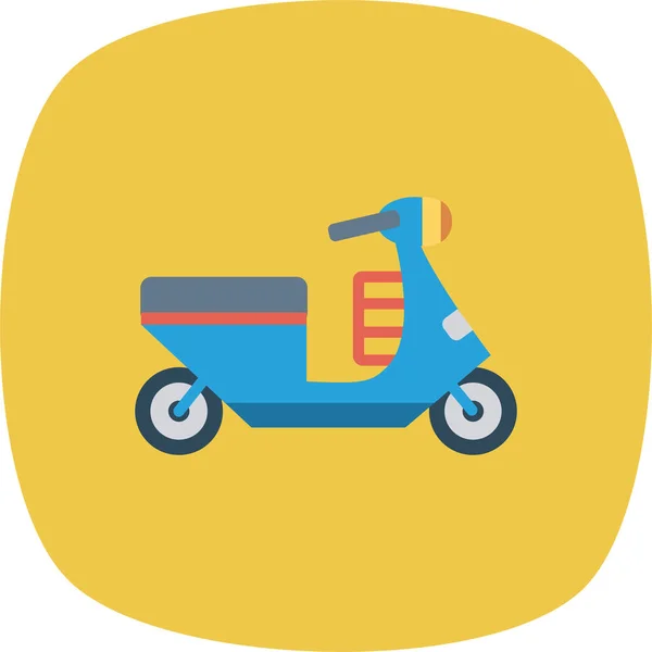 Auto Scooter Icono Transporte Estilo Plano — Archivo Imágenes Vectoriales