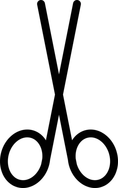 Значок Різака Перукаря Контурному Стилі — стоковий вектор