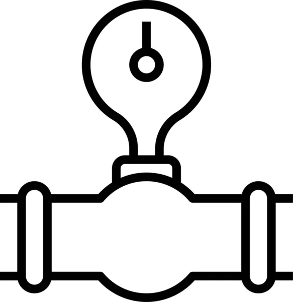 Wasserzähler Messsymbol — Stockvektor