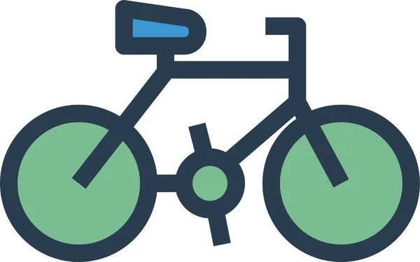 Auto Cykel Offentlig Ikon Fylld Kontur Stil — Stock vektor