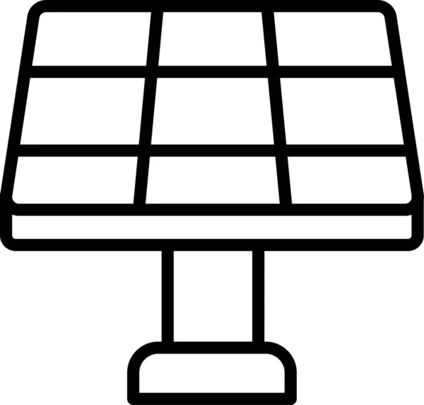 Ícone Painel Energia Solar —  Vetores de Stock