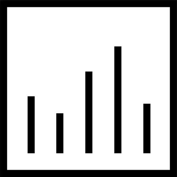 Gráfico Ícone Crescimento Gráfico Estilo Esboço — Vetor de Stock