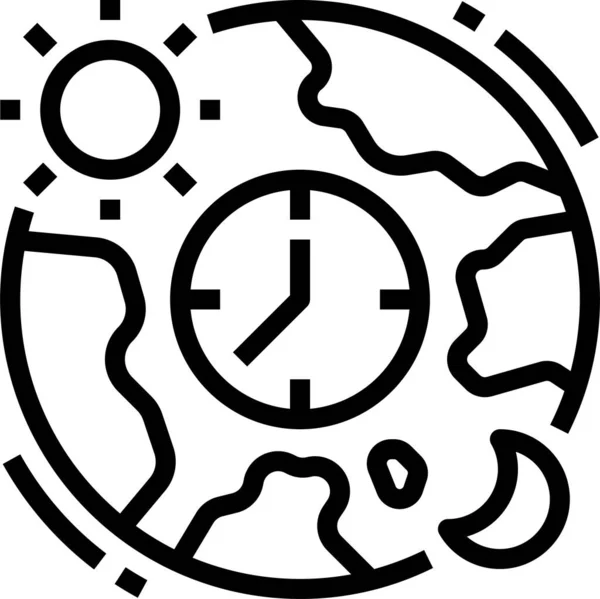 Time Location Zone Icon — Stock Vector